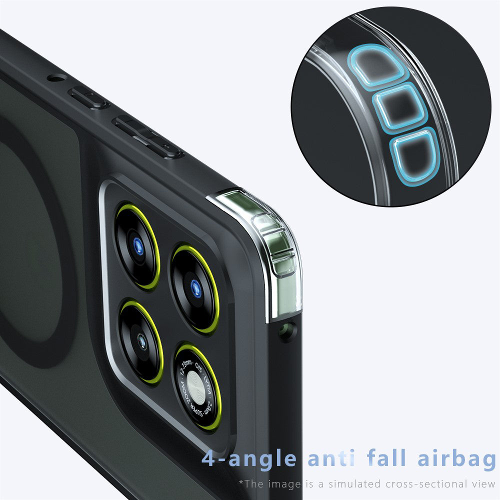 Futrola MagSafe za Motorola Edge 70, Techsuit, PureFrost, Satin Crna