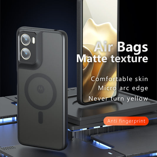 Futrola MagSafe za Motorola Moto G06, Techsuit, PureFrost, Satin Crna