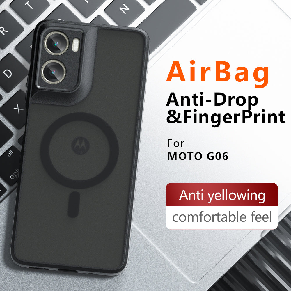Futrola MagSafe za Motorola Moto G06, Techsuit, PureFrost, Satin Crna