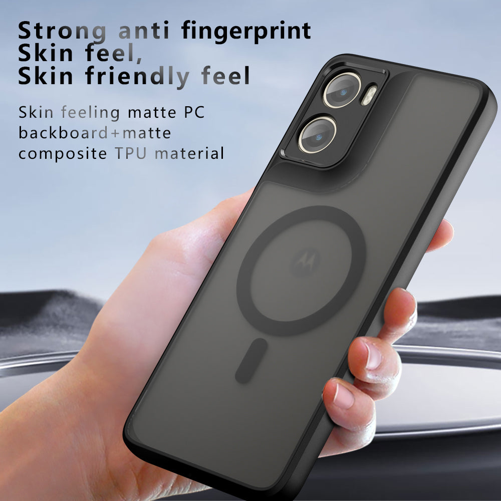 Futrola MagSafe za Motorola Moto G06, Techsuit, PureFrost, Satin Crna