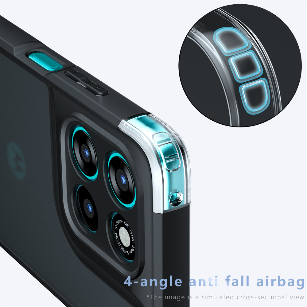 Futrola MagSafe za Motorola Moto G77 / G67, Techsuit, PureFrost, Satin Crna