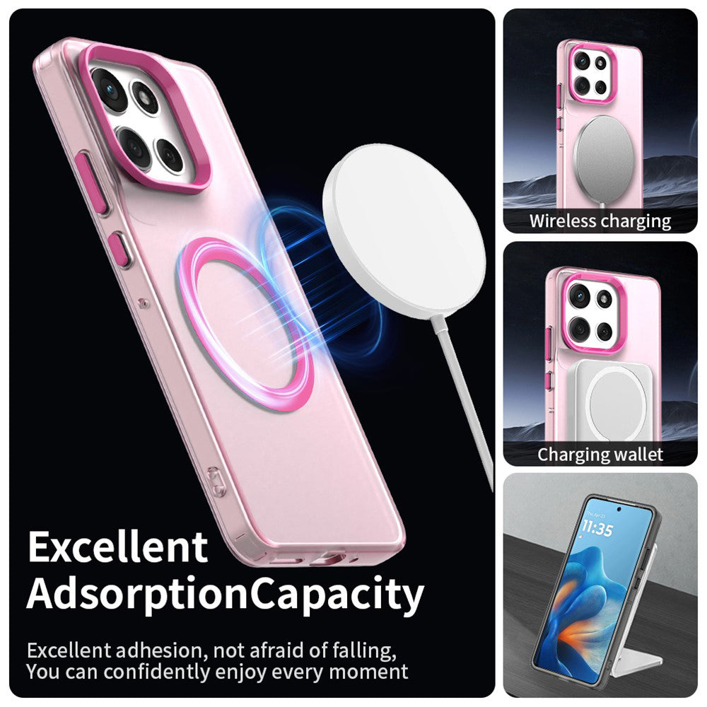 Futrola MagSafe za Motorola Moto G86, Techsuit, CandyCase, Roze