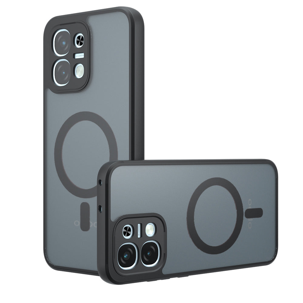 MagSafe futrola za Oppo A6 Pro 5G / A6 Pro 4G, Techsuit, PureFrost, Crna Satenska