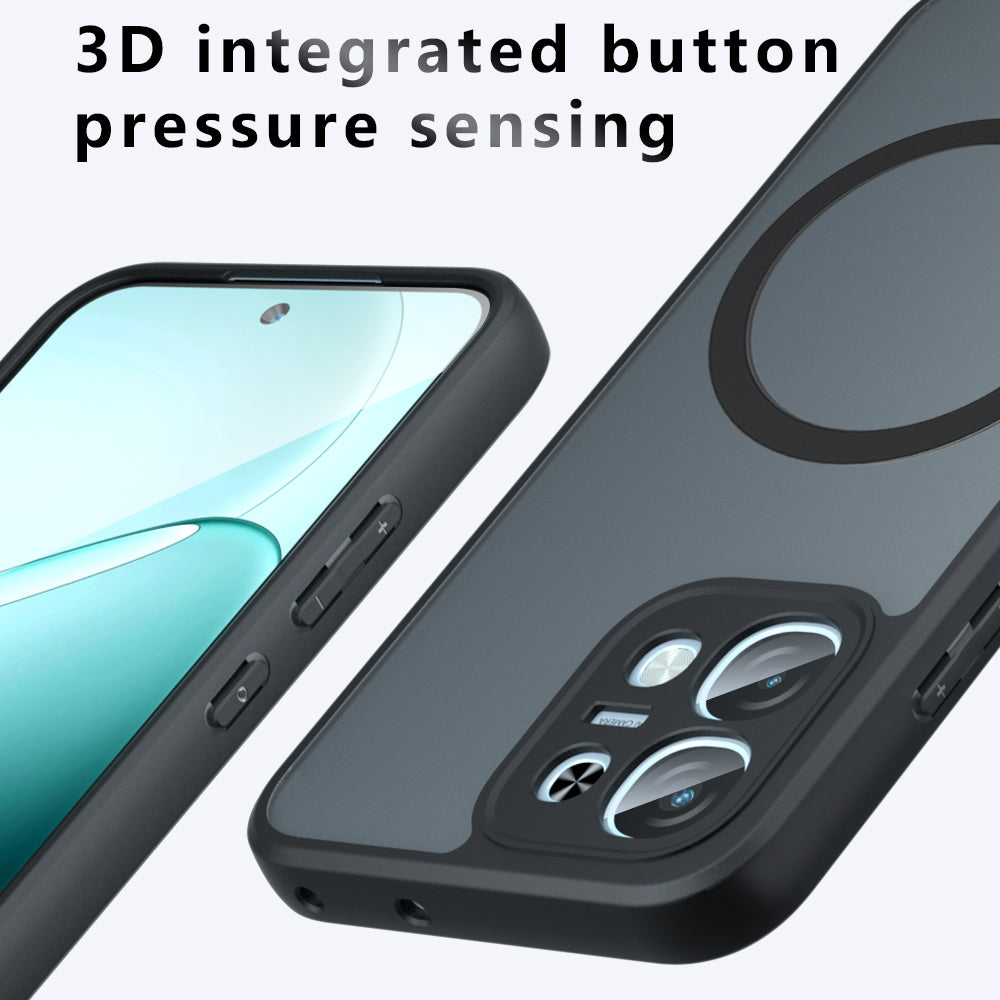 MagSafe futrola za Oppo A6 Pro 5G / A6 Pro 4G, Techsuit, PureFrost, Crna Satenska