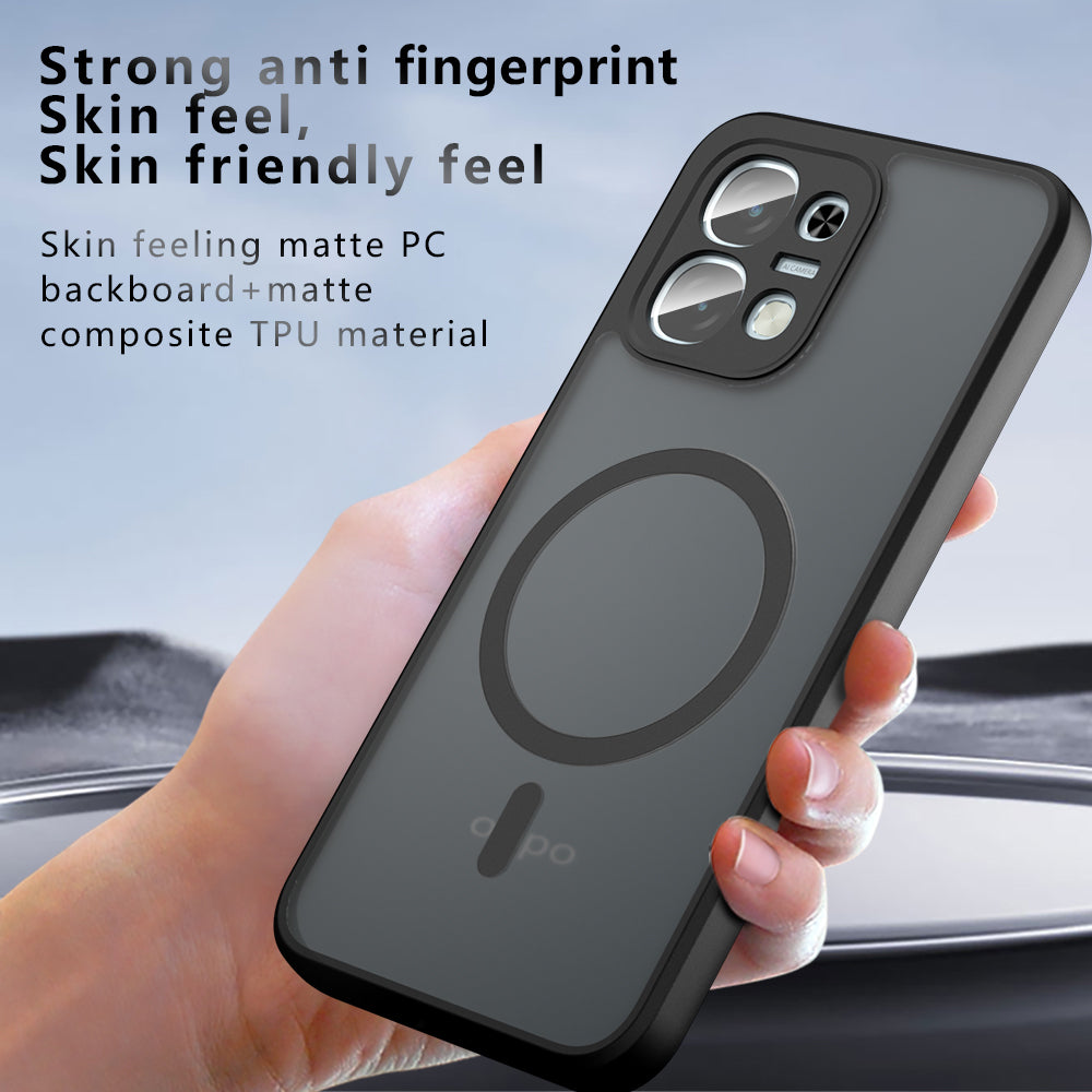 MagSafe futrola za Oppo A6 Pro 5G / A6 Pro 4G, Techsuit, PureFrost, Crna Satenska