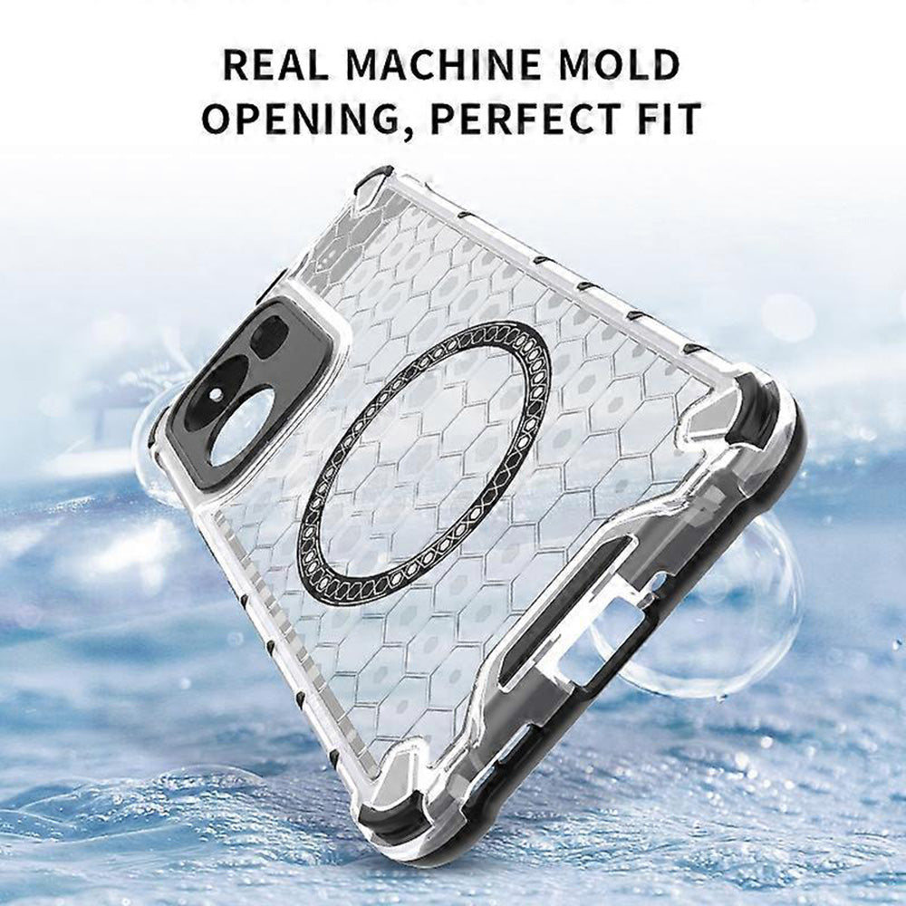 MagSafe futrola za Oppo Reno13 FS 5G / Reno13 F 4G / Reno13 F, Techsuit, HoneyComb Shield, Bela