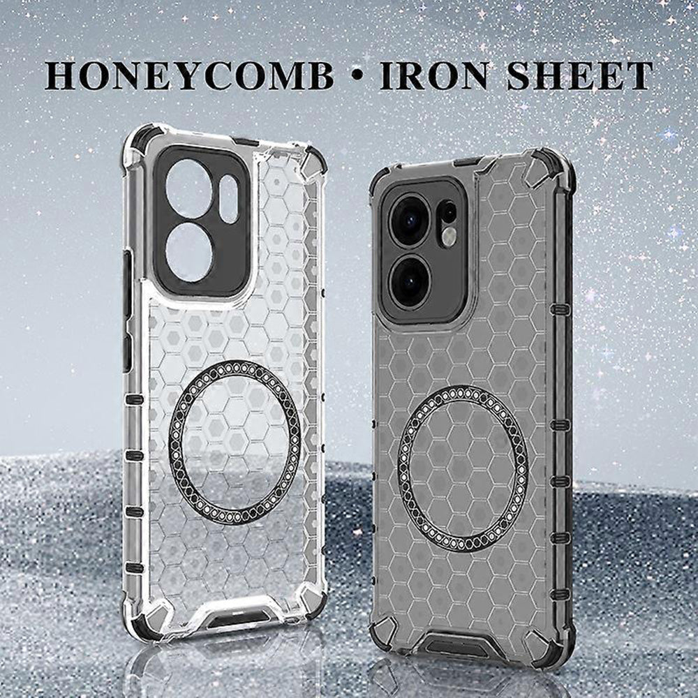 MagSafe futrola za Oppo Reno13 FS 5G / Reno13 F 4G / Reno13 F, Techsuit, HoneyComb Shield, Crna