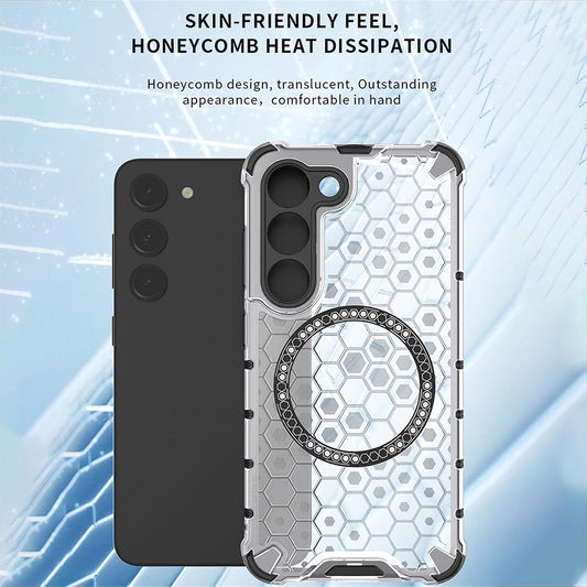 MagSafe futrola za Oppo Reno13, Techsuit, HoneyComb Shield, Bela