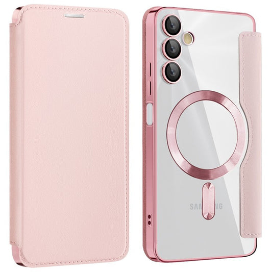 MagSafe futrola za Samsung Galaxy A05s A057, Techsuit, SmartMag Book, Roze