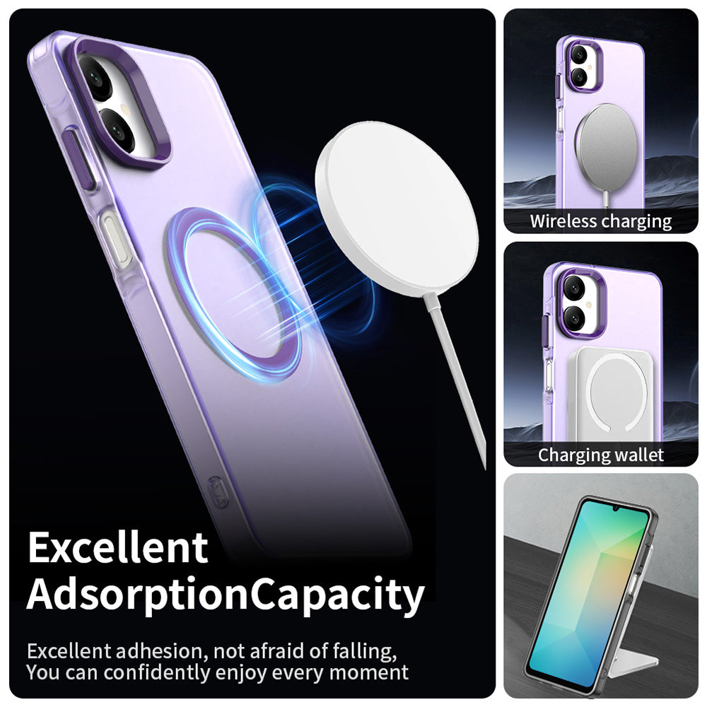 MagSafe futrola za Samsung Galaxy A06 A065, Techsuit, CandyCase, Ljubičasta