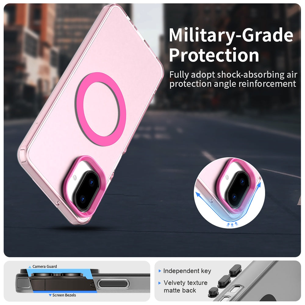 MagSafe futrola za Samsung Galaxy A07 4G A075, Techsuit, CandyCase, Roze