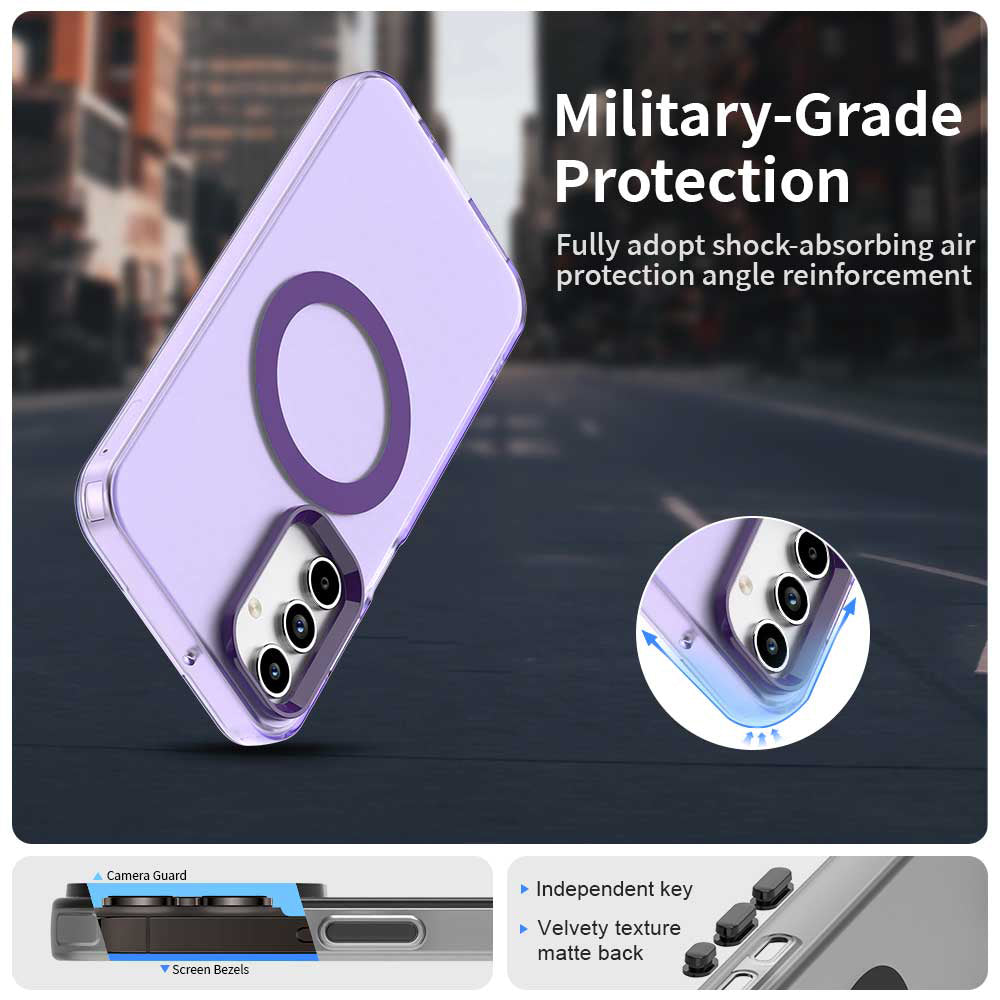 MagSafe futrola za Samsung Galaxy A15 5G A156 / A15 A155, Techsuit, CandyCase, Ljubičasta