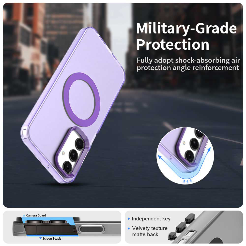 MagSafe futrola za Samsung Galaxy A25 A256, Techsuit, CandyCase, Ljubičasta