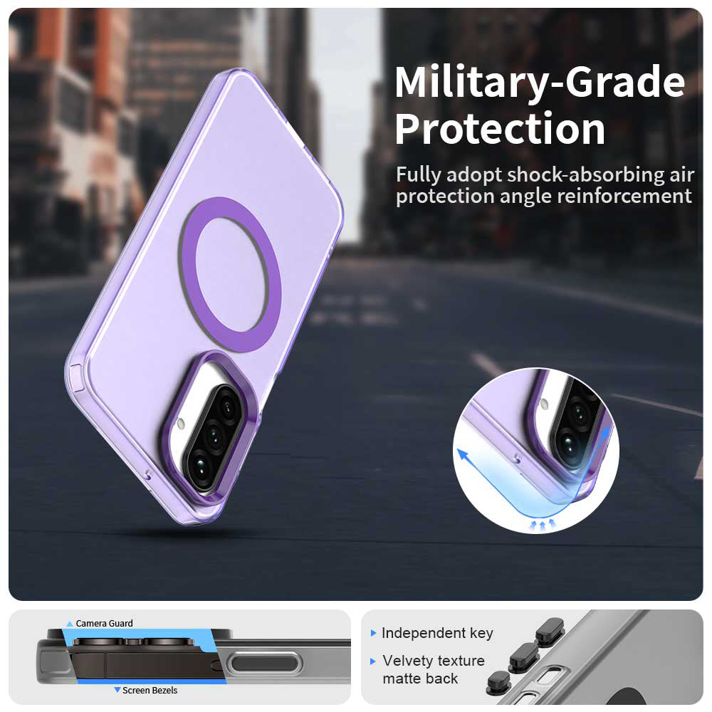 MagSafe futrola za Samsung Galaxy A26 A266, Techsuit, CandyCase, Ljubičasta