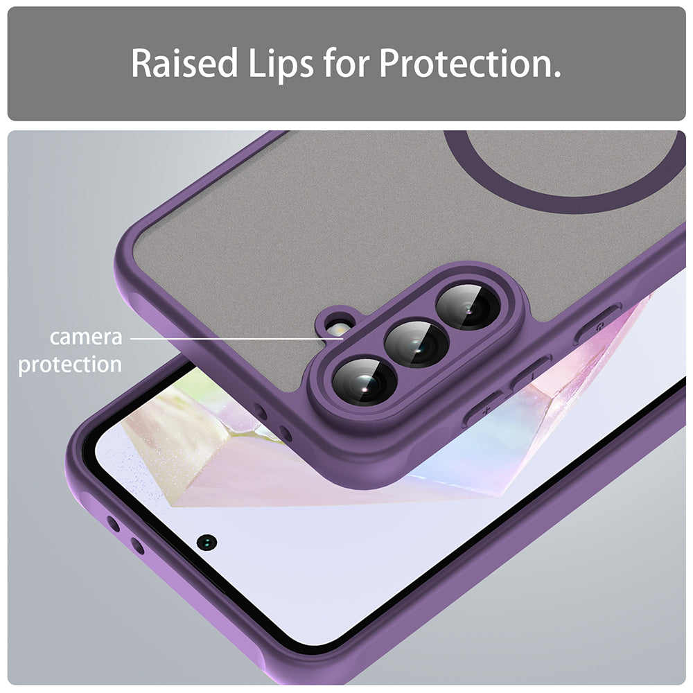 MagSafe futrola za Samsung Galaxy A36 A366, Techsuit, HaloFrost II, Ljubičasta