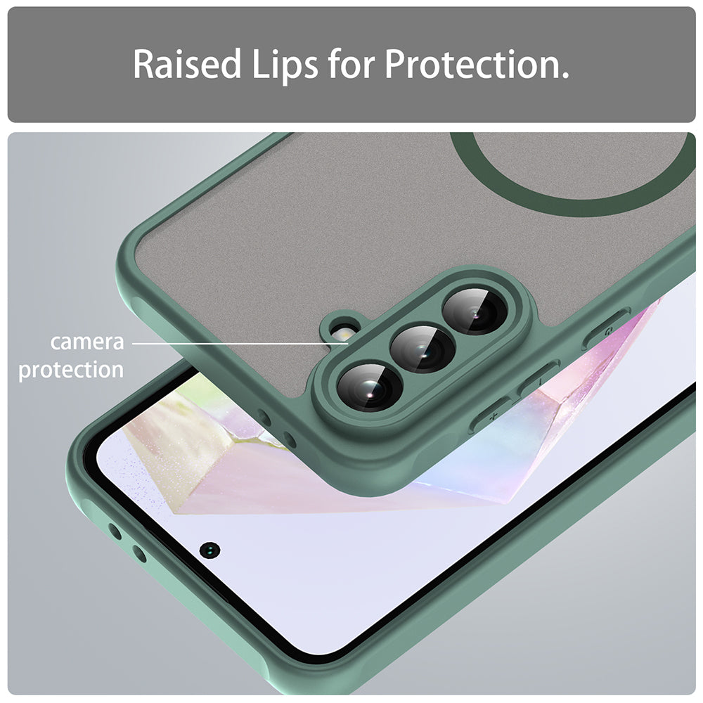 MagSafe futrola za Samsung Galaxy A36 A366, Techsuit, HaloFrost II, Zelena