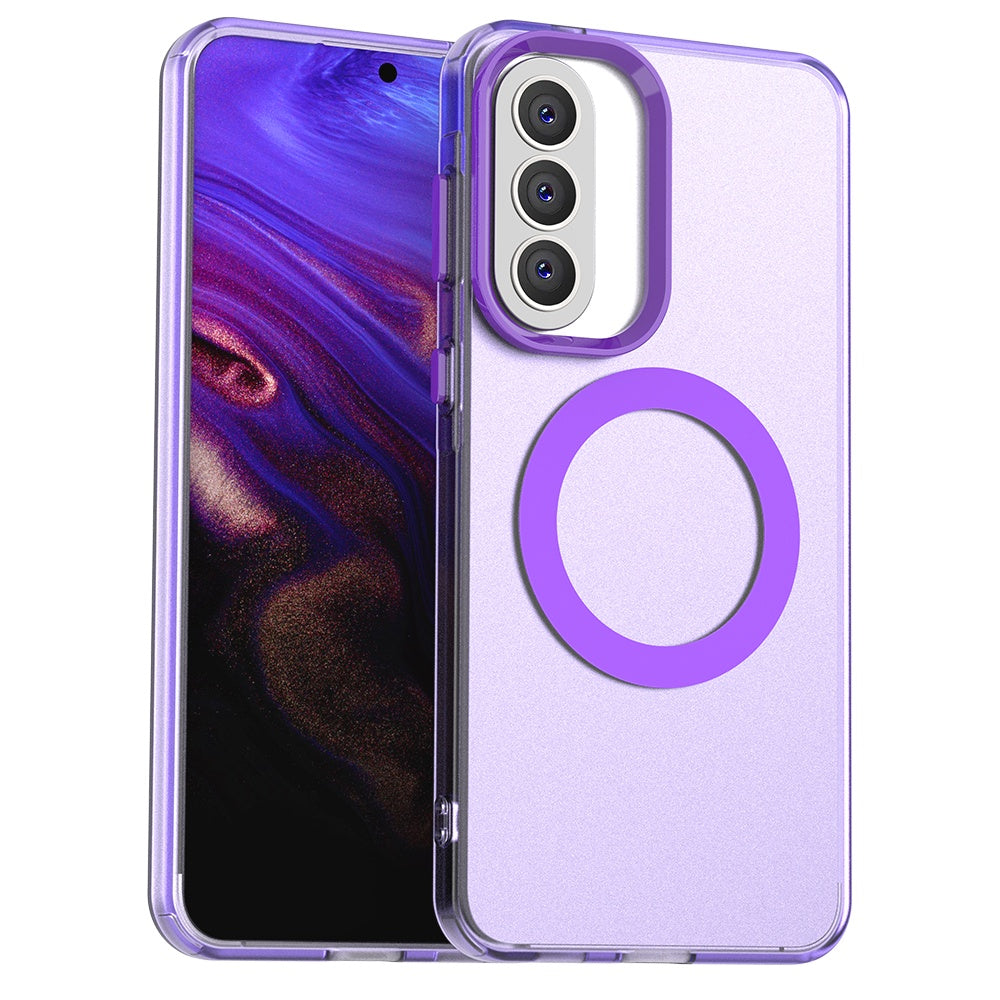Futrola MagSafe za Samsung Galaxy A37 5G, Techsuit, CandyCase, Ljubičasta