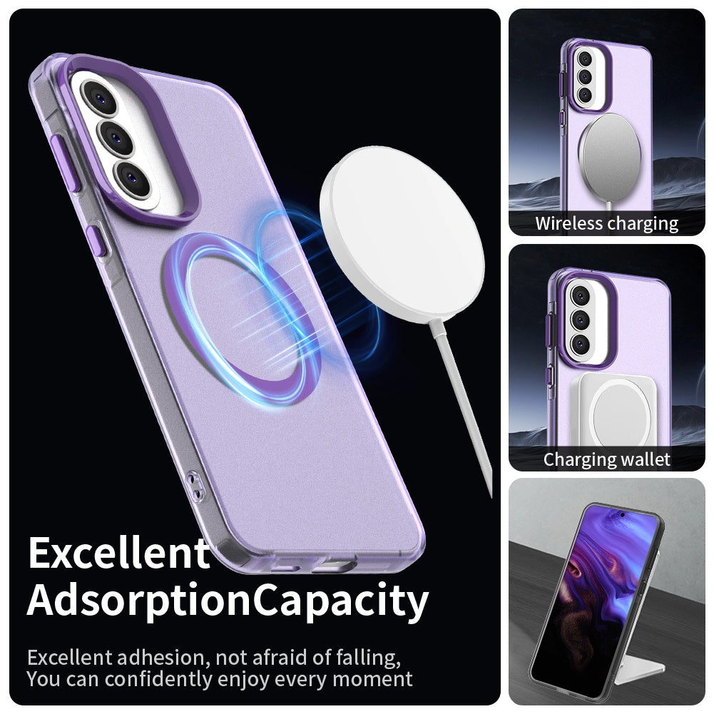 Futrola MagSafe za Samsung Galaxy A37 5G, Techsuit, CandyCase, Ljubičasta