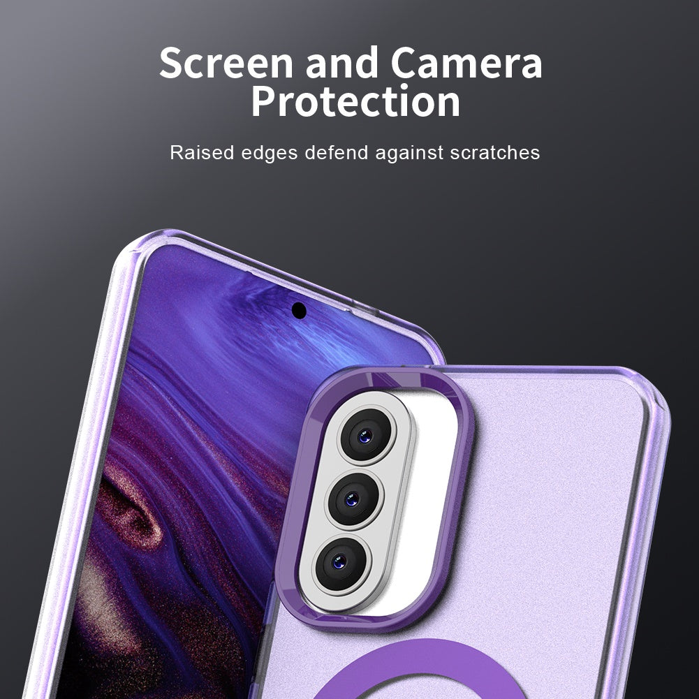Futrola MagSafe za Samsung Galaxy A37 5G, Techsuit, CandyCase, Ljubičasta