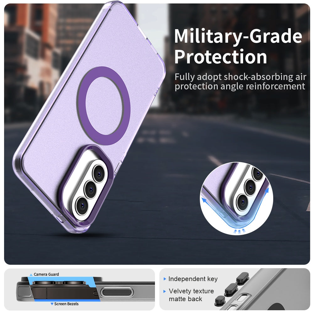 Futrola MagSafe za Samsung Galaxy A37 5G, Techsuit, CandyCase, Ljubičasta