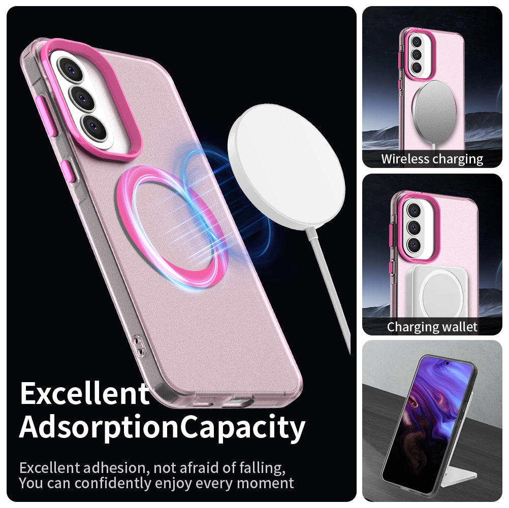 Futrola MagSafe za Samsung Galaxy A37 5G, Techsuit, CandyCase, Roze