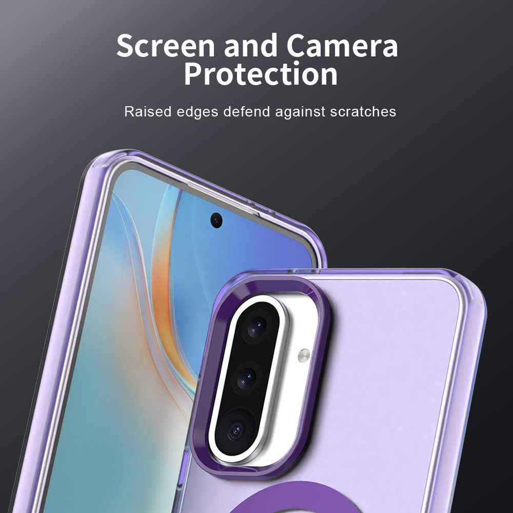 MagSafe futrola za Samsung Galaxy A56 A566, Techsuit, CandyCase, Ljubičasta