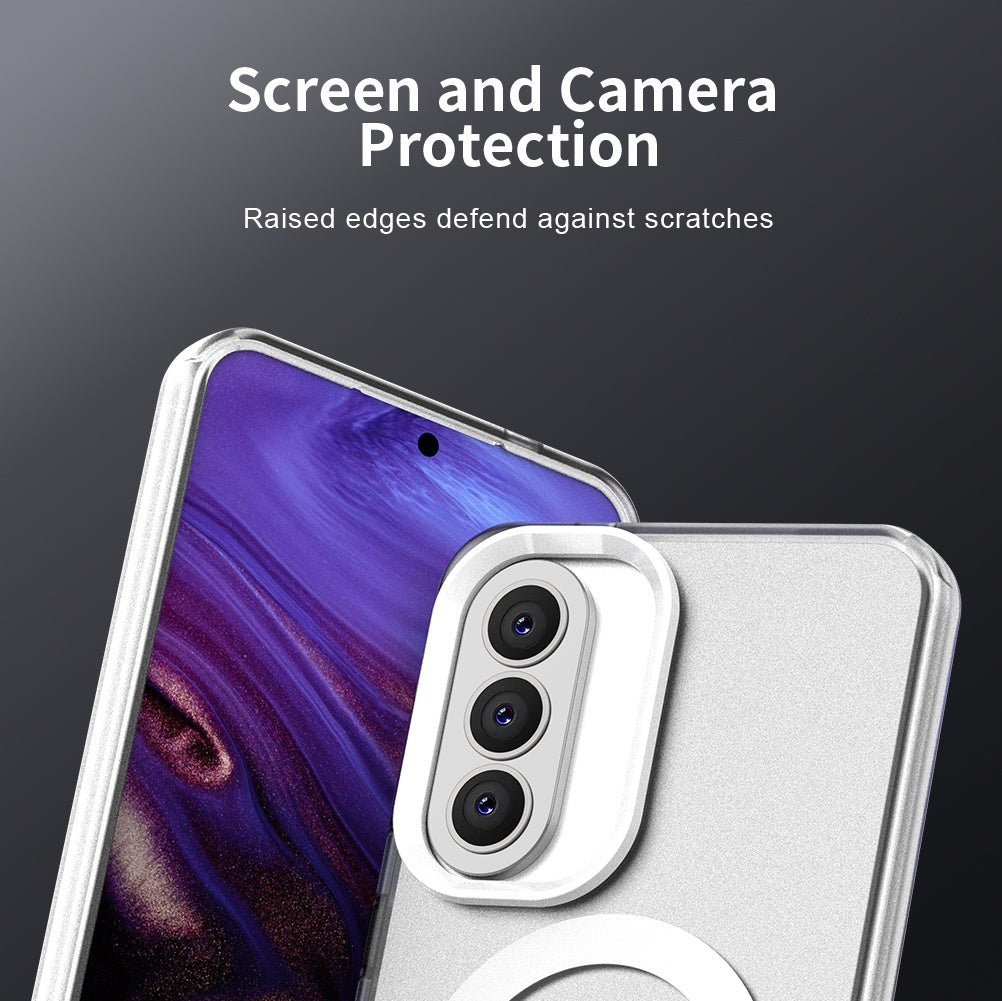 Futrola MagSafe za Samsung Galaxy A57 5G, Techsuit, CandyCase, Bela