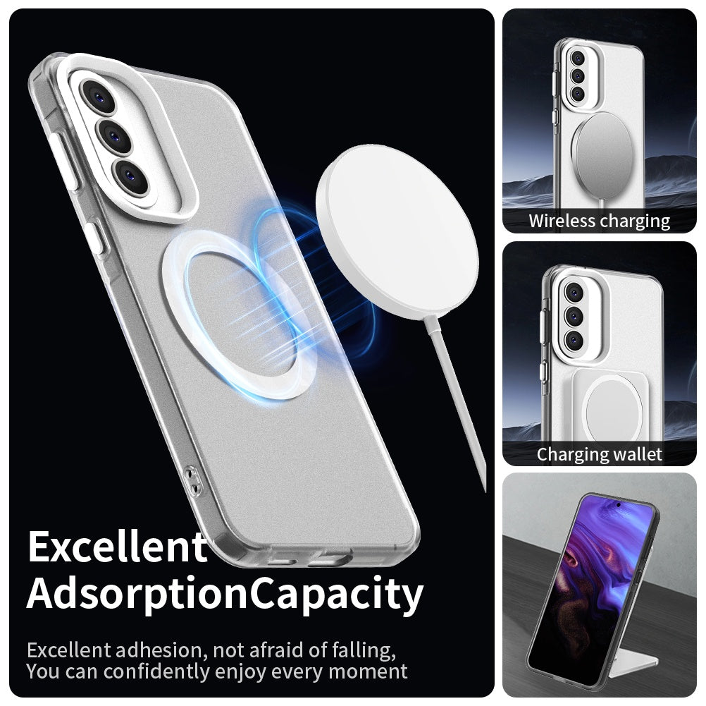Futrola MagSafe za Samsung Galaxy A57 5G, Techsuit, CandyCase, Bela