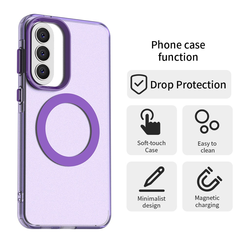 Futrola MagSafe za Samsung Galaxy A57 5G, Techsuit, CandyCase, Ljubičasta
