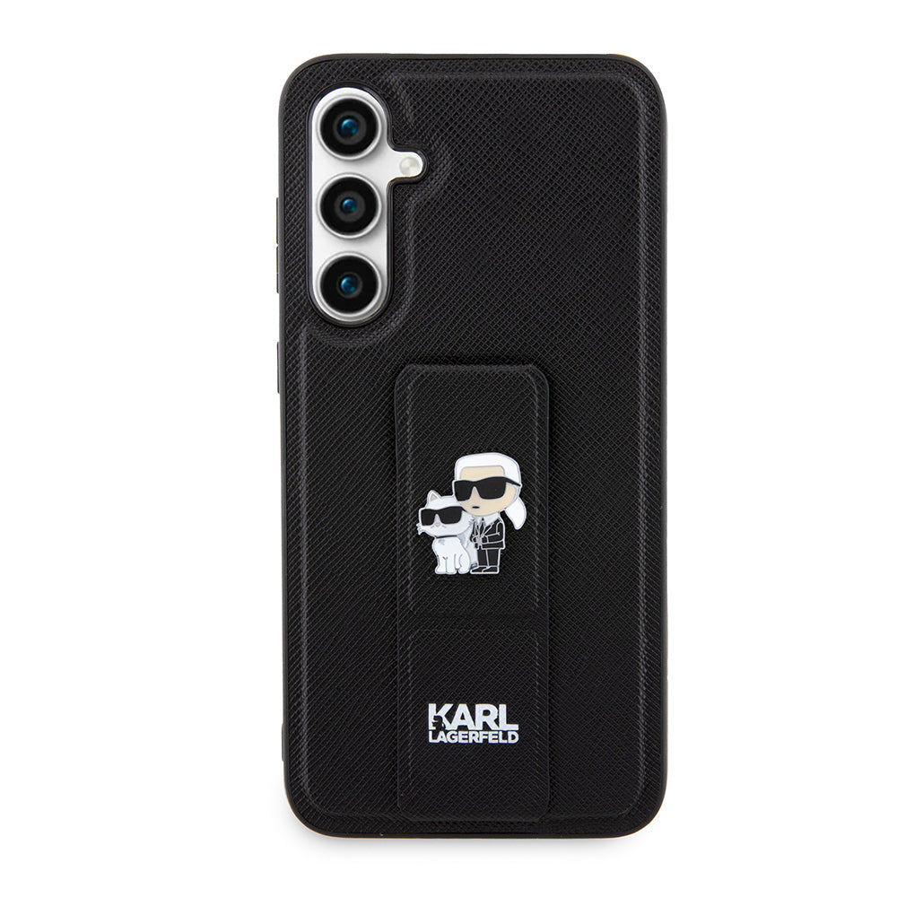 Futrola MagSafe za Samsung Galaxy S23 FE S711, Karl Lagerfeld, Saffiano Gripstand Karl & Choupette, Plava