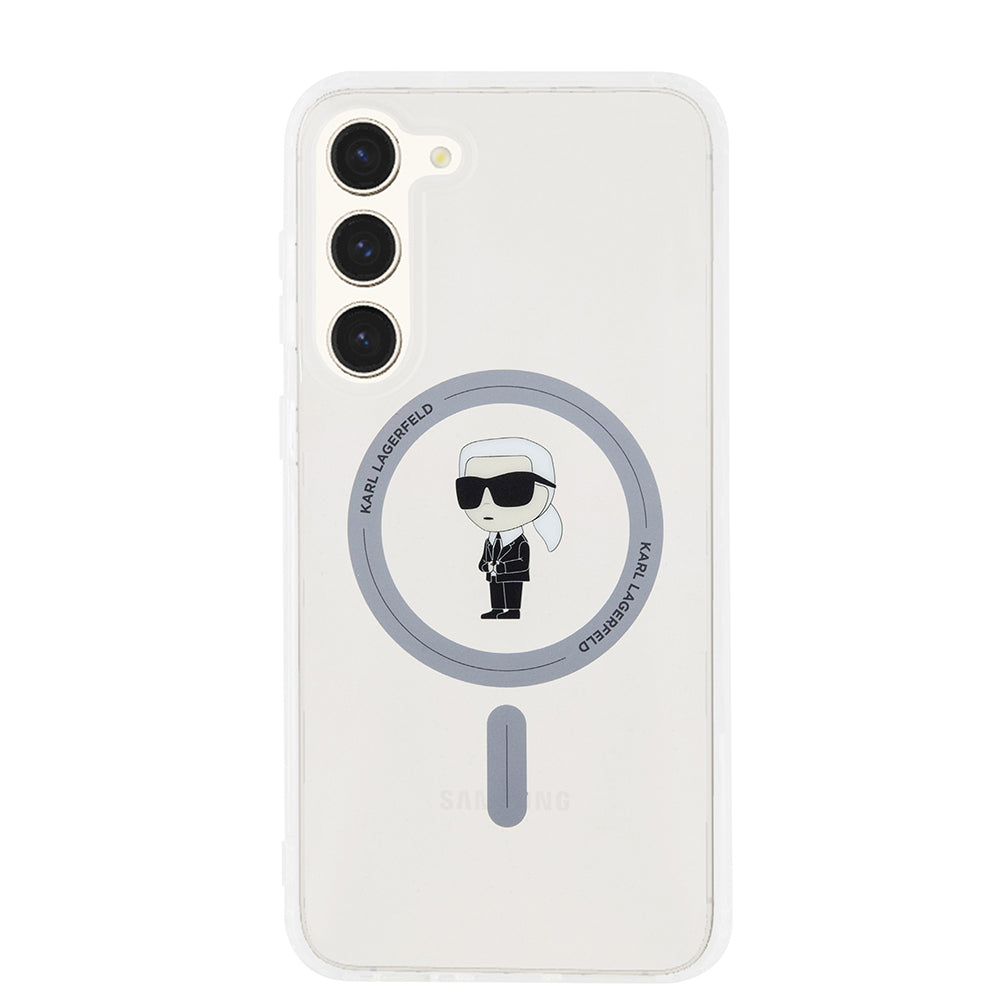 Futrola MagSafe za Samsung Galaxy S23+ S916, Karl Lagerfeld, IML Ikonik Karl, Providna