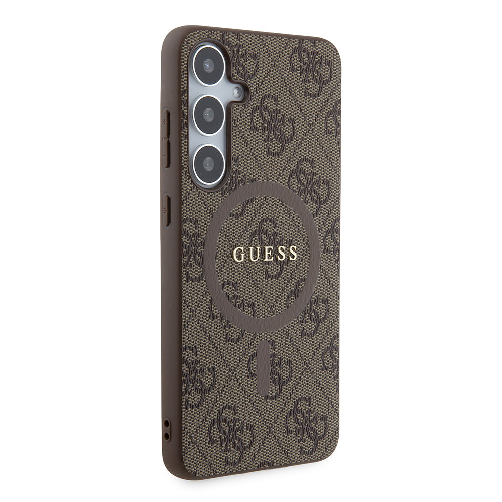 Futrola MagSafe za Samsung Galaxy S24+ S926, Guess, 4G Collection, Braon