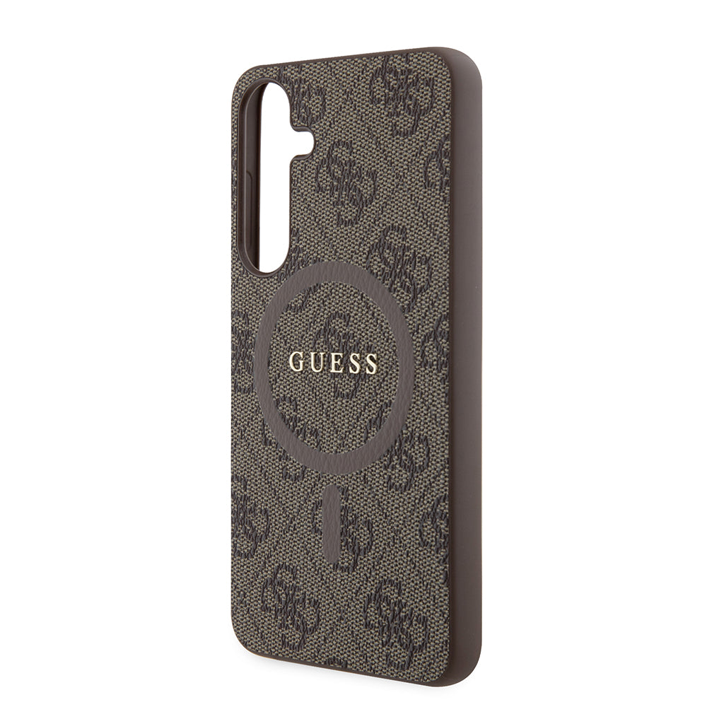 Futrola MagSafe za Samsung Galaxy S24+ S926, Guess, 4G Collection, Braon