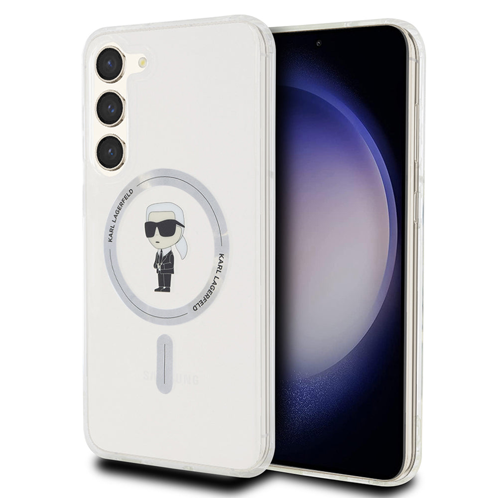 Futrola MagSafe za Samsung Galaxy S24+ S926, Karl Lagerfeld, IML Ikonik Karl, Providna