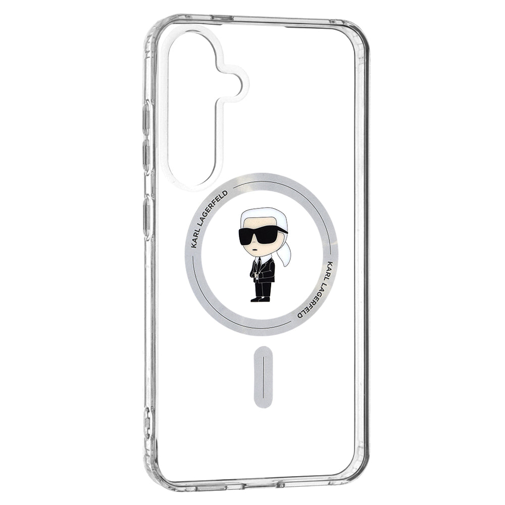 Futrola MagSafe za Samsung Galaxy S24+ S926, Karl Lagerfeld, IML Ikonik Karl, Providna