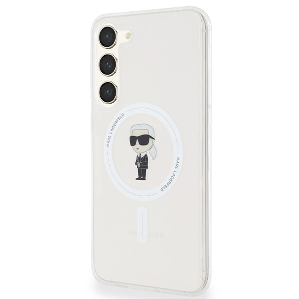 Futrola MagSafe za Samsung Galaxy S24+ S926, Karl Lagerfeld, IML Ikonik Karl, Providna