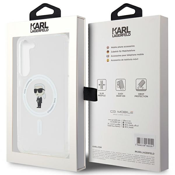 Futrola MagSafe za Samsung Galaxy S24+ S926, Karl Lagerfeld, IML Ikonik Karl, Providna