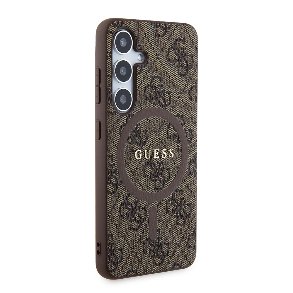 Futrola MagSafe za Samsung Galaxy S24 S921, Guess, 4G Collection, Braon