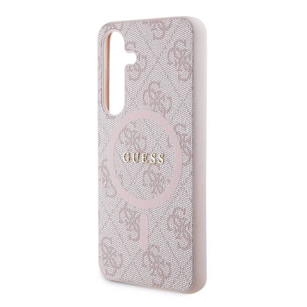 Futrola MagSafe za Samsung Galaxy S24 S921, Guess, 4G Collection, Roze