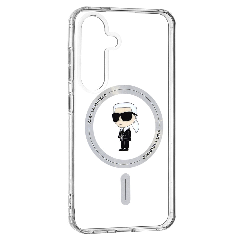 Futrola MagSafe za Samsung Galaxy S24 S921, Karl Lagerfeld, IML Ikonik Karl, Providna