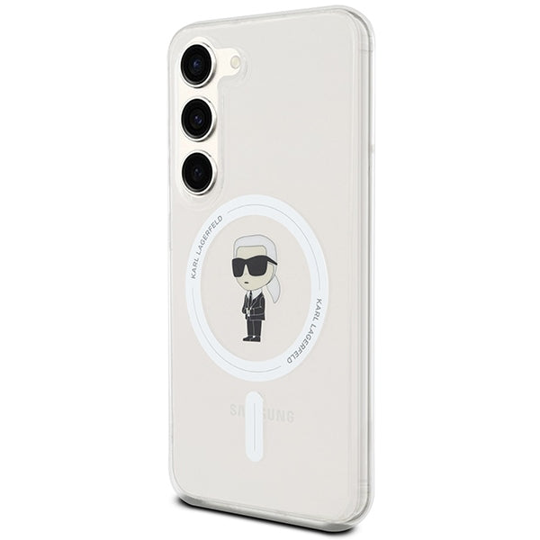Futrola MagSafe za Samsung Galaxy S24 S921, Karl Lagerfeld, IML Ikonik Karl, Providna