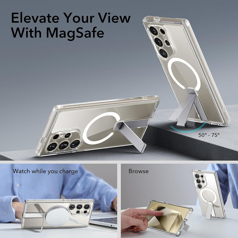 Futrola MagSafe za Samsung Galaxy S24 Ultra S928, ESR, Boost Flickstand, Providna