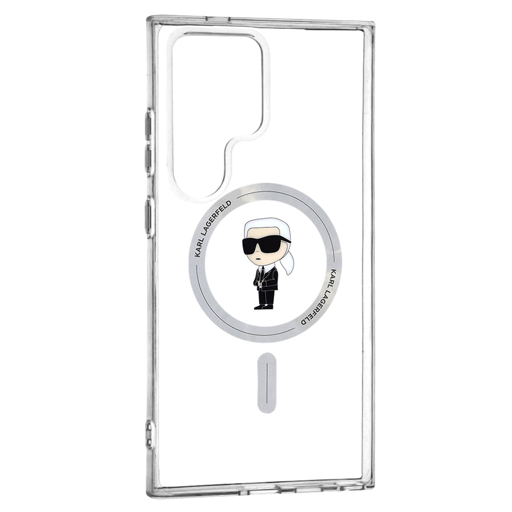 Futrola MagSafe za Samsung Galaxy S24 Ultra S928, Karl Lagerfeld, IML Ikonik Karl, Providna