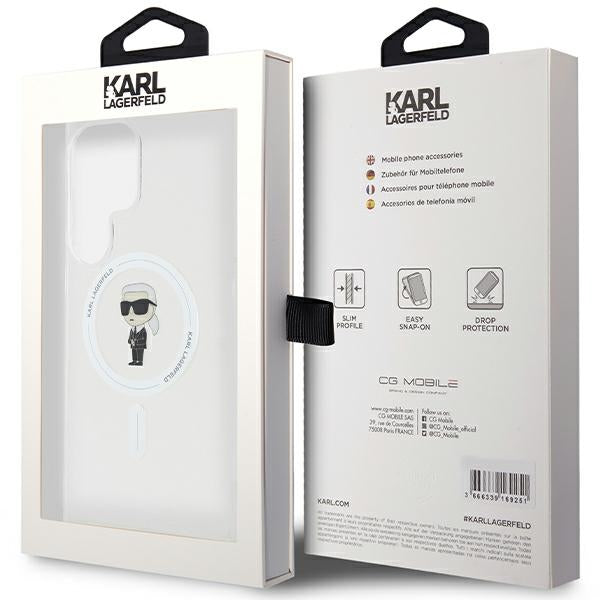 Futrola MagSafe za Samsung Galaxy S24 Ultra S928, Karl Lagerfeld, IML Ikonik Karl, Providna
