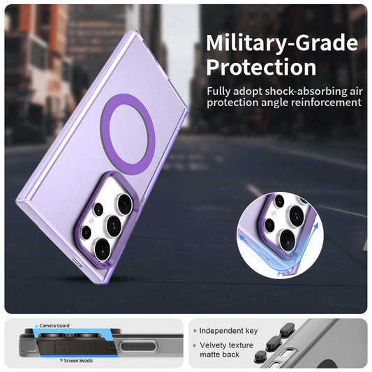 MagSafe futrola za Samsung Galaxy S24 Ultra S928, Techsuit, CandyCase, Ljubičasta