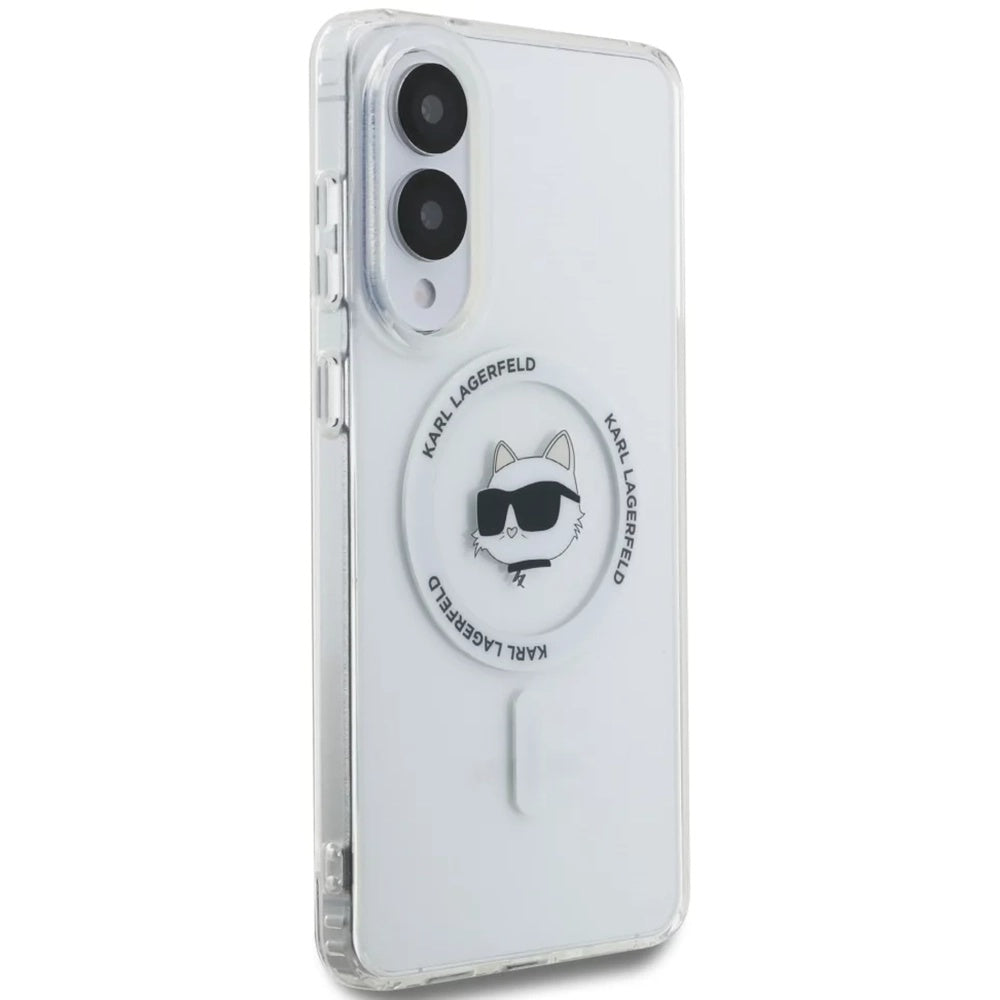 Futrola MagSafe za Samsung Galaxy S25 Edge S937, Karl Lagerfeld, IML Choupette's Head, Bela