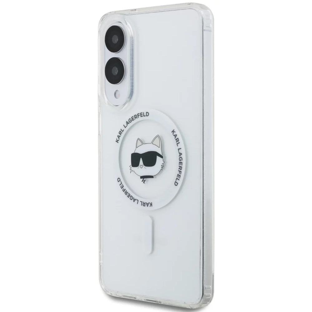 Futrola MagSafe za Samsung Galaxy S25 Edge S937, Karl Lagerfeld, IML Choupette's Head, Bela