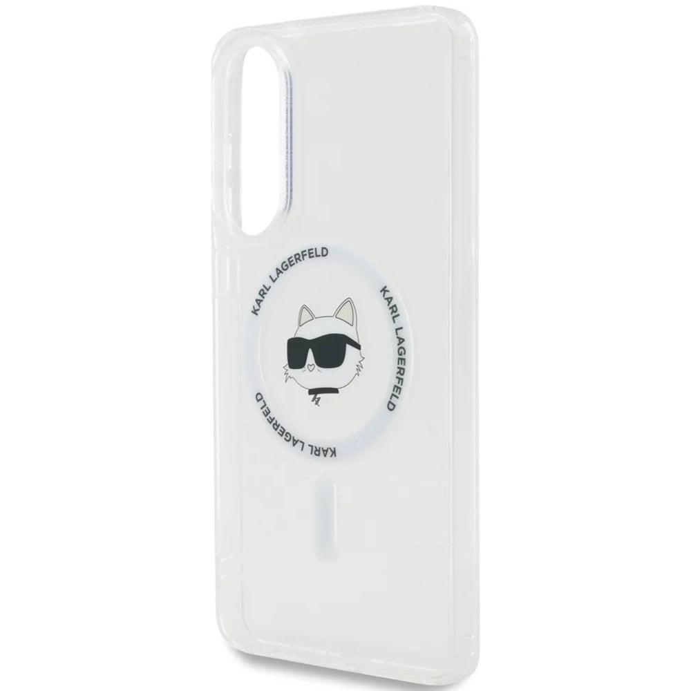 Futrola MagSafe za Samsung Galaxy S25 Edge S937, Karl Lagerfeld, IML Choupette's Head, Bela