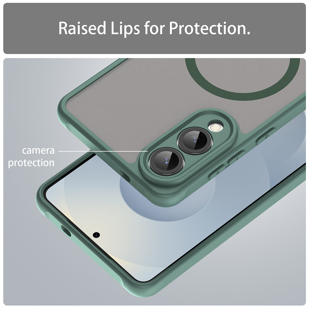 MagSafe futrola za Samsung Galaxy S25 Edge S937, Techsuit, HaloFrost II, Zelena