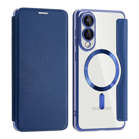 MagSafe futrola za Samsung Galaxy S25 Edge S937, Techsuit, SmartMag Book, Plava